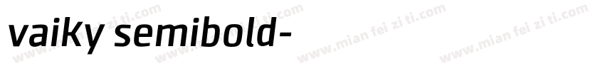 vaiky semibold字体转换